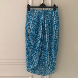 G.I.N. Pleat Sarong Skirt. 100% polyester
